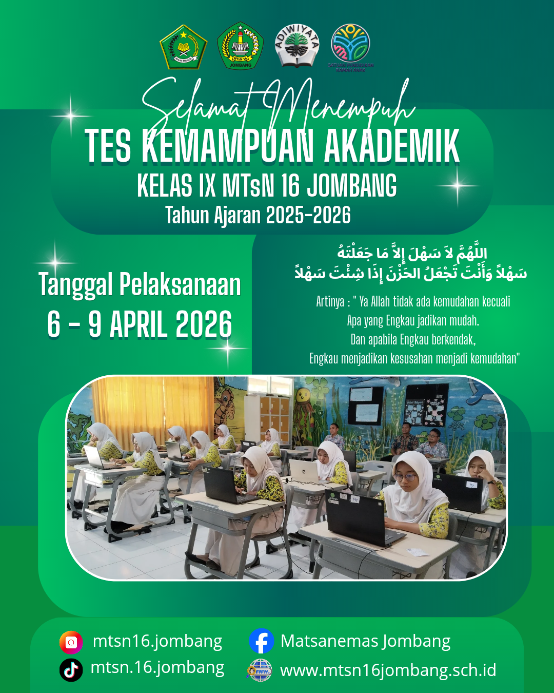 TES KEMAMPUAN AKADEMIK MTsN 16 JOMBANG